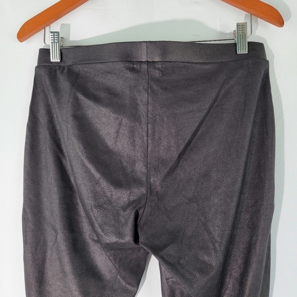 TROUVE Womens Black Faux Leather Leggings Size M Stretchy Comfy Warm - Picture 6 of 10